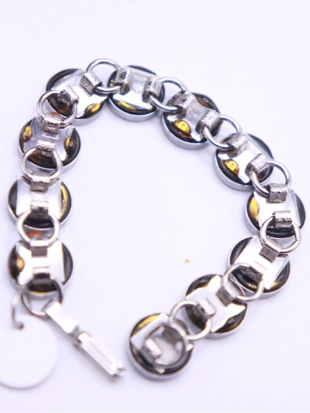 ReDone Vintage Handmade Typewriter Key Bracelet 6.5-6.75” wrist